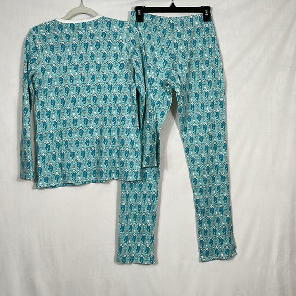 Roller Rabbit Star Monkey Panamas Size S Aqua Henley And Pants EUC - Picture 5 of 10